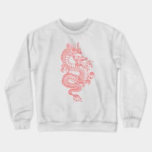 Red Asian Dragon Crewneck Sweatshirt